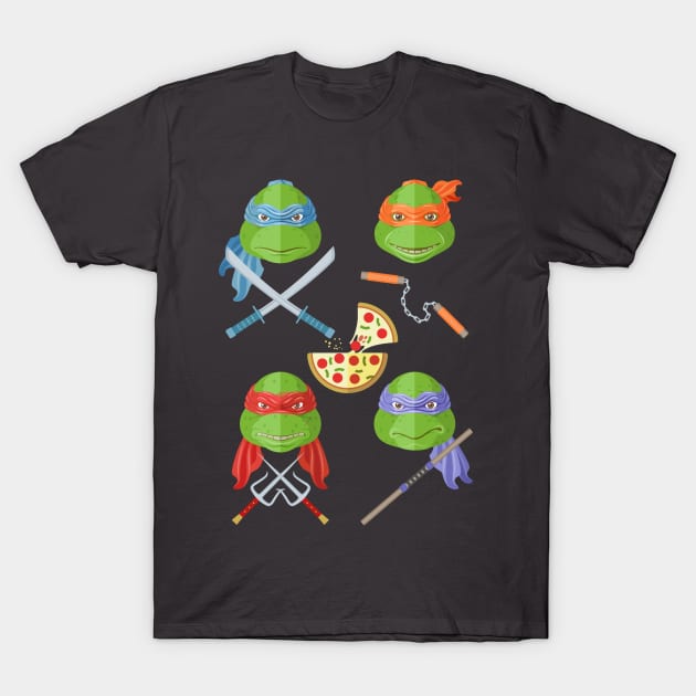 Teenage Mutant Ninja Turtles T-Shirt by AJIllustrates